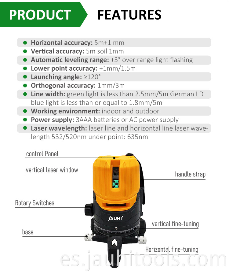 Laser Level Self Levelling Beams Laser 5 Lines